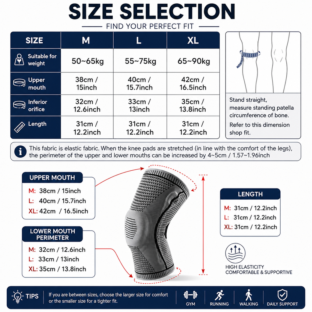 Ultra Knee Elite Sleeve – Compression Knee Support for Gym, Running & Daily Comfort
